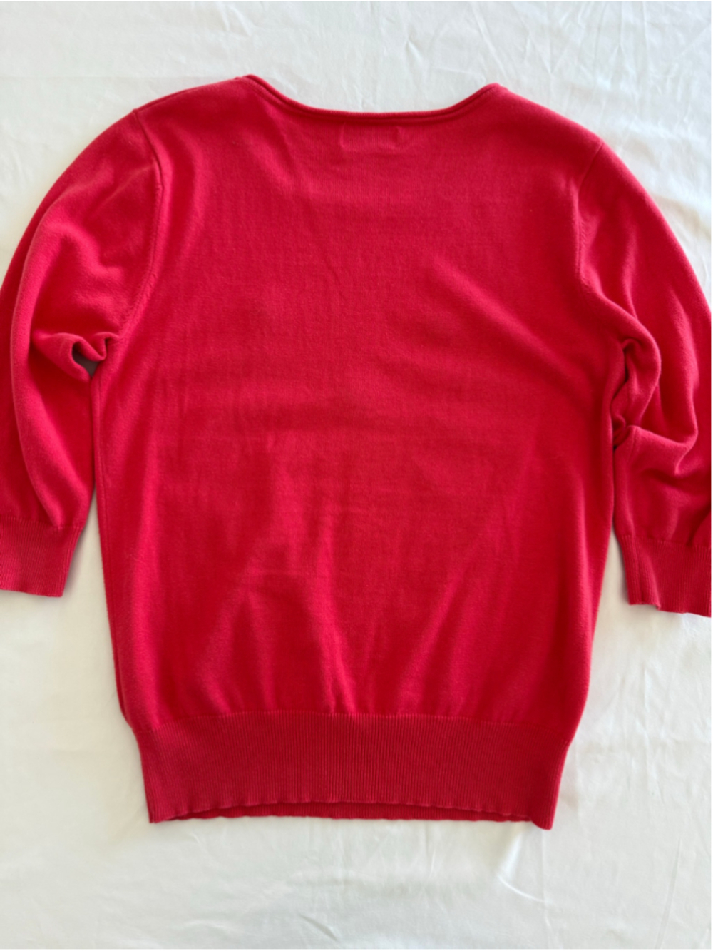 Women's Pepaloves Cat Face Sweater Size S Red Black - Picture 9 of 9